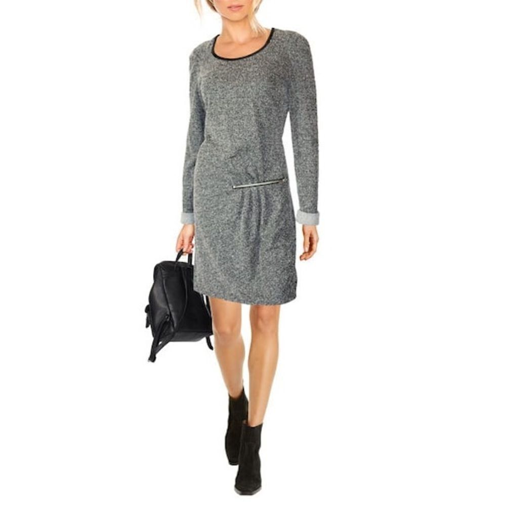 Scotch&Soda Maison Scotch Black/White Long Sleeve Dress Size 2 = Medium‎